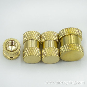 Customized OEM M2 brass knurled insert nut